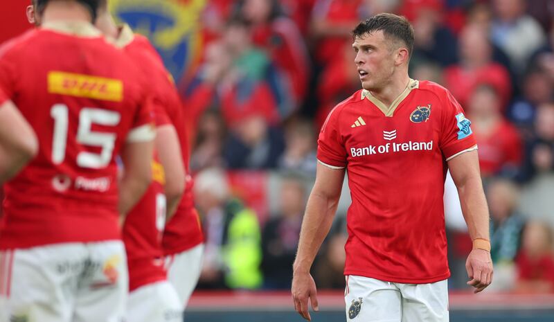 Munster's Tom Farrell in action against Connacht at Thomond Park. Photograph: James Crombie/Inpho 