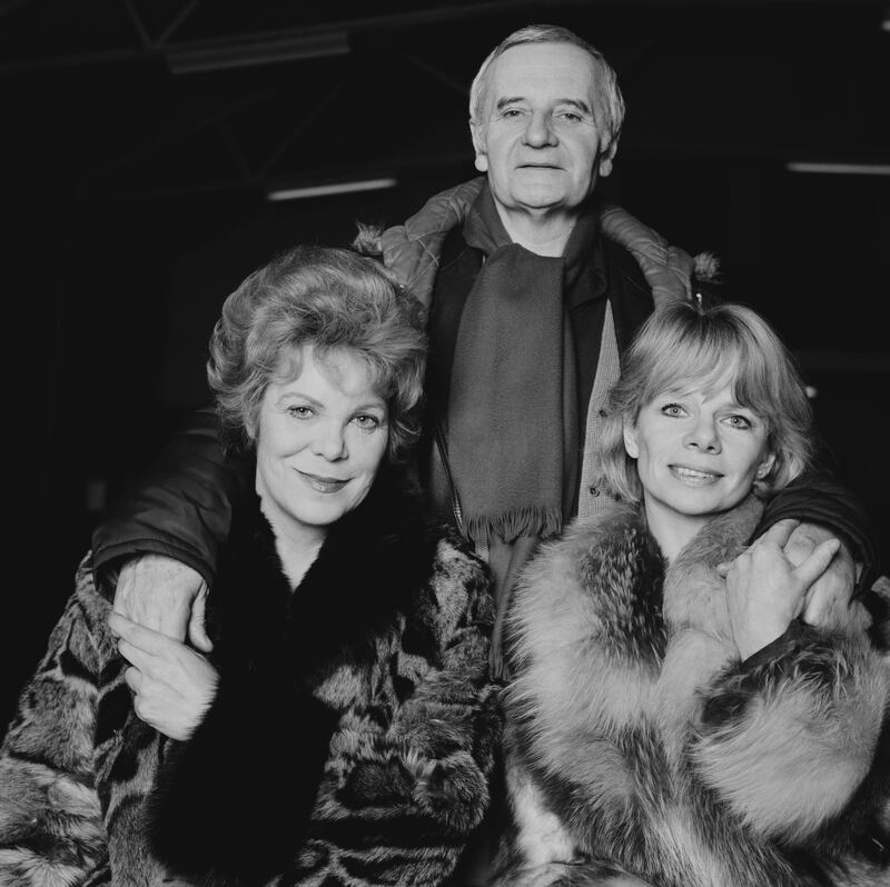 Lindsay Anderson with Rachel Roberts, left,  and Jill Bennett in 1978. Photograph; Jones/Evening Standard/Hulton Archive/Getty Images