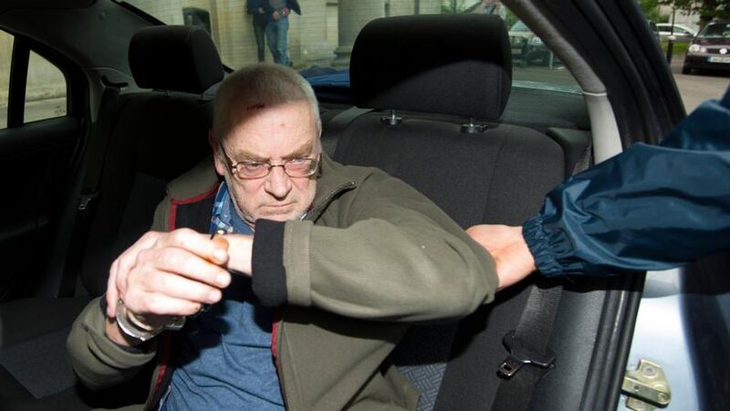 Oliver Kierans arriving at  Cavan District Court yesterday evening. Philip Fitzpatrick.