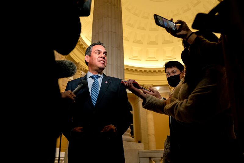  Pete Aguilar: As a member of the House committee investigating the January 6th attack on the Capitol, he led a hearing examining Donald Trump’s pressure campaign against his vice president, Mike Pence. Photograph: Stefani Reynolds/New York Times