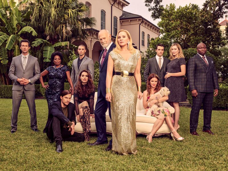 The cast of Filthy Rich. Photograph: Justin Stephens/FOX