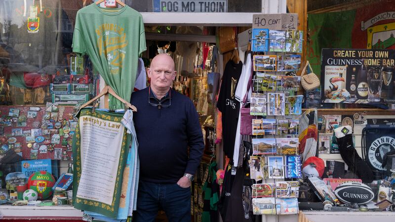 Westport shop-owner Joe Moran: 'We all have to make sacrifices but I do feel Westport has reached saturation point.' Photograph: Michael McLaughlin