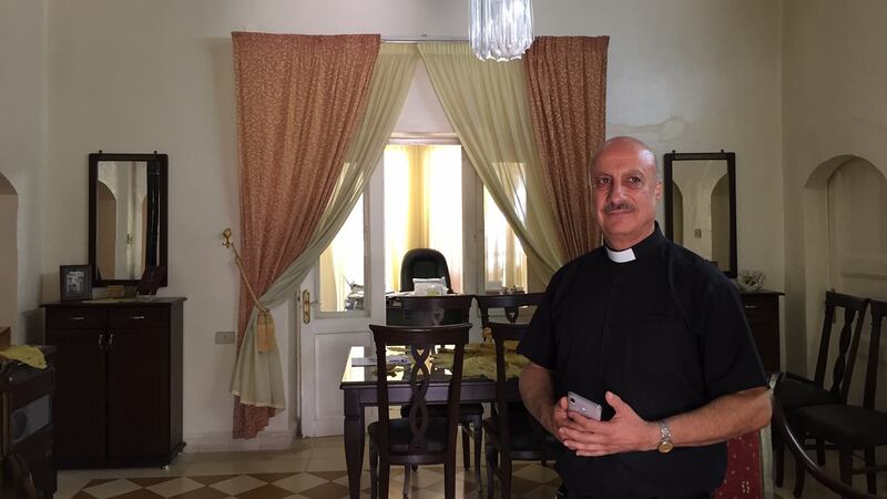 Pastor Fuad Masri in the vicarage in Bloudan, Syria. “All Bloudan’s people fought for the town. Christians and Muslims co-operated, were united.” Photograph: Michael Jansen
