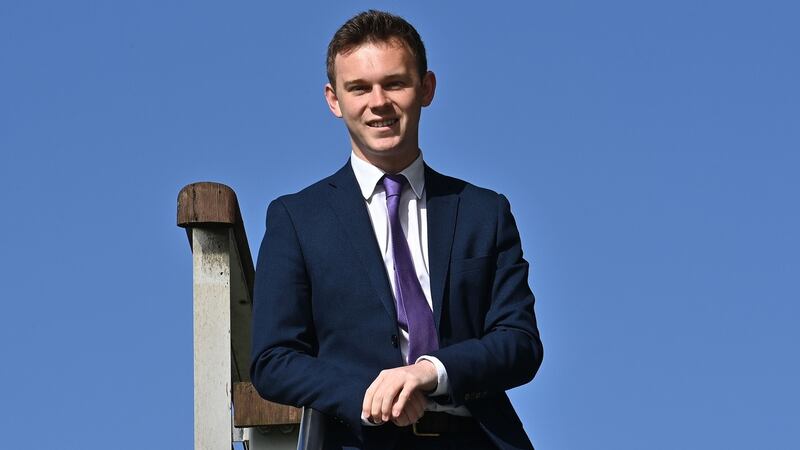 Alliance Party candidate for Upper Bann Eoin Tennyso. Photograph: Colm Lenaghan/Pacemaker