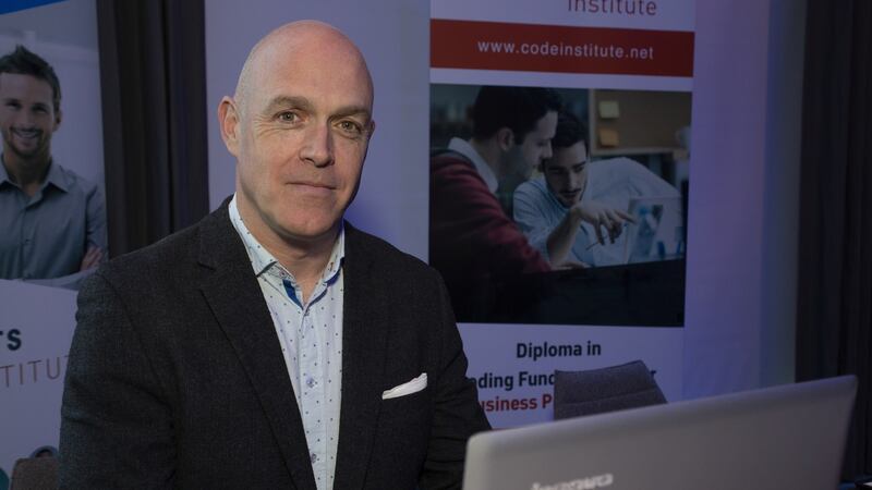 ‘In Ireland, there are 12,000 jobs available at the moment,’Jim Cassidy, chief executive of Code Institute