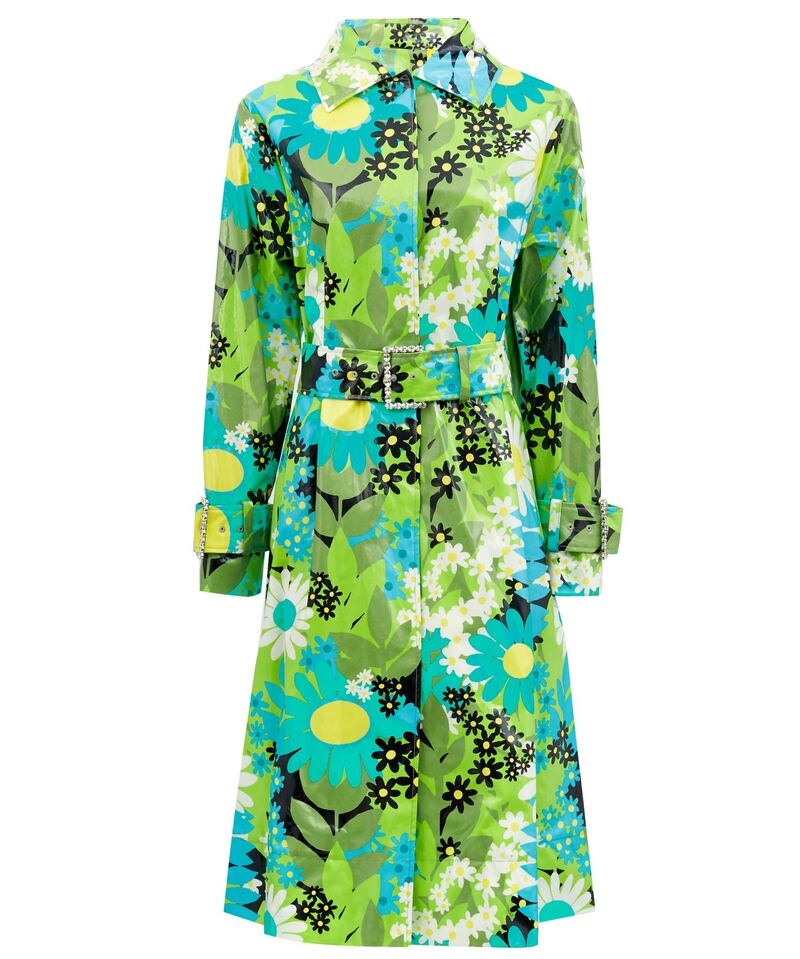Moncler X Richard Quinn raincoat, €1,950
