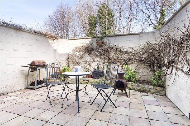 The rear garden at  6 Brookfield Road