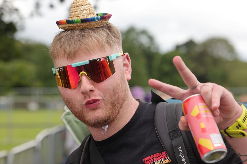 Electric Picnic 2024: Ian Farrington from Dublin arriving on Thursday. Photograph: Alan Betson

