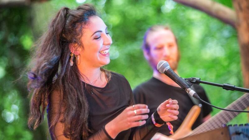 Saint Sisters perform the woodland stage at Body&Soul: Photograph: Allen Kiely