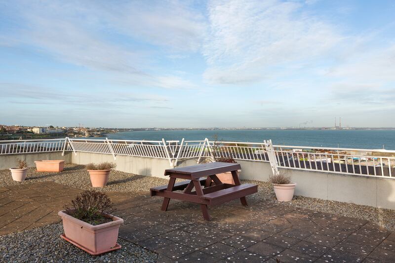 The development’s rooftop garden