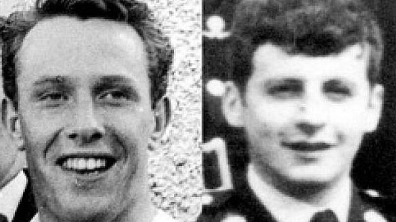 Det Garda John Morley (left) and Garda Henry Byrne who died in the line of duty 40 years ago on July 7th, 1980.
