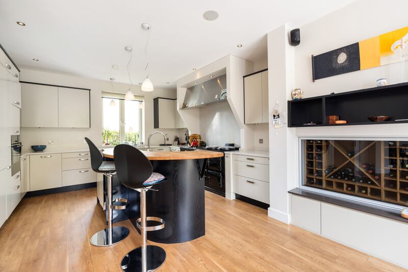 Kitchen is to the front of the house