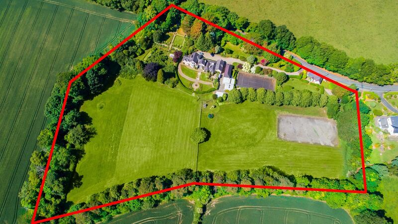 Springmount sits on nine acres of lawns, formal gardens, an orchard and meadows with plenty of room for horses