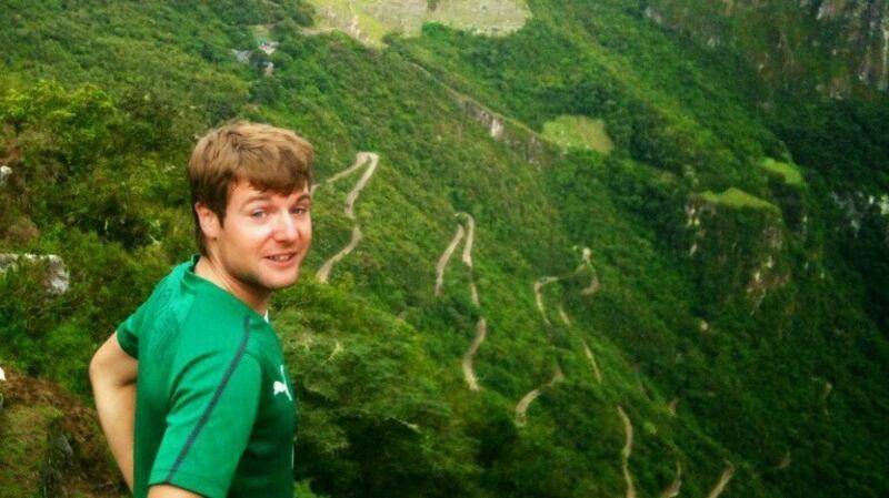 Antony Wolfe at Machu Picchu in Peru.