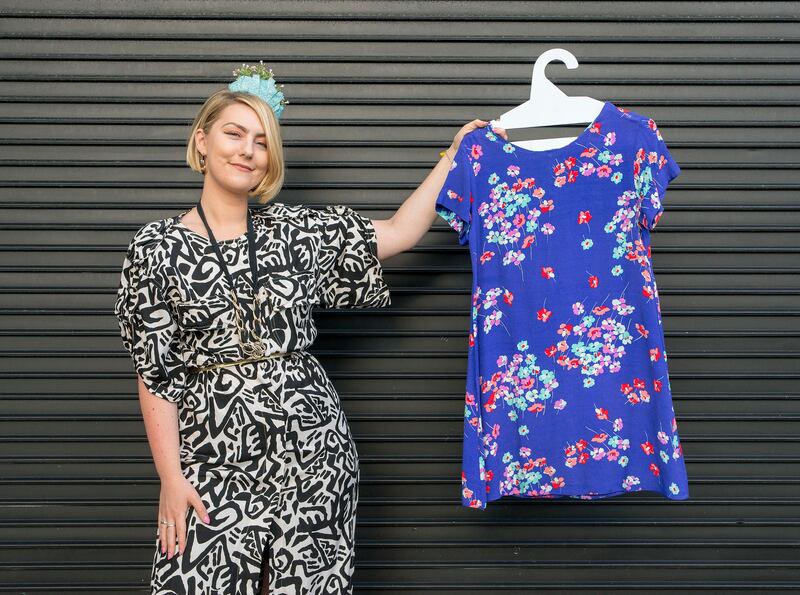 Clodagh Kelly wearing vintage and second hand clothes. Photograph: Dave Meehan