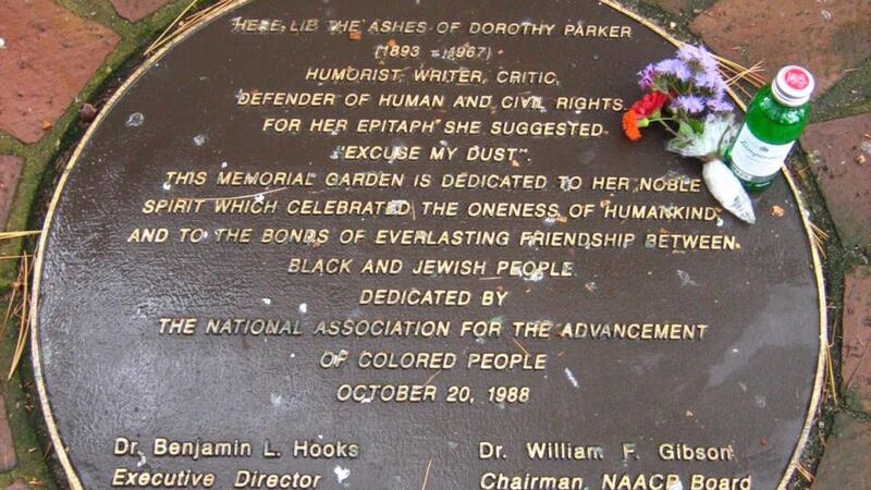 Dorothy Parker left her entire estate to Martin Luther King, a man she’d never met. But she failed to leave any instructions regarding her remains. Her ashes stayed at the crematorium until 1973, and then in a filing cabinet at her lawyer’s office until 1988. That year the NAACP finally gave the ashes a permanent home at their Baltimore headquarters, where Parker lies beneath her suggested epitaph, “Eat my dust”