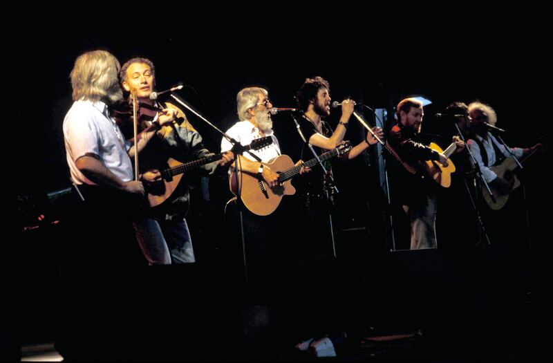 The Dubliners performing with The Pogues in 2001. Photograph: Mick Hutson/Redferns