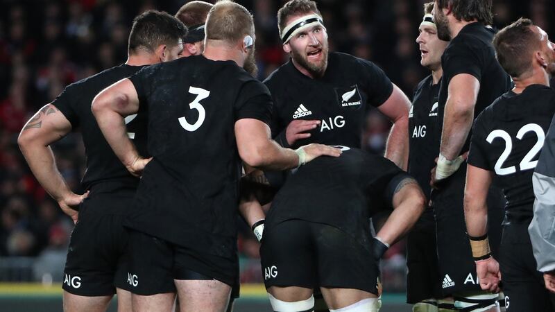 Kieran Read speaks to his team. Peter Meecham/Inpho