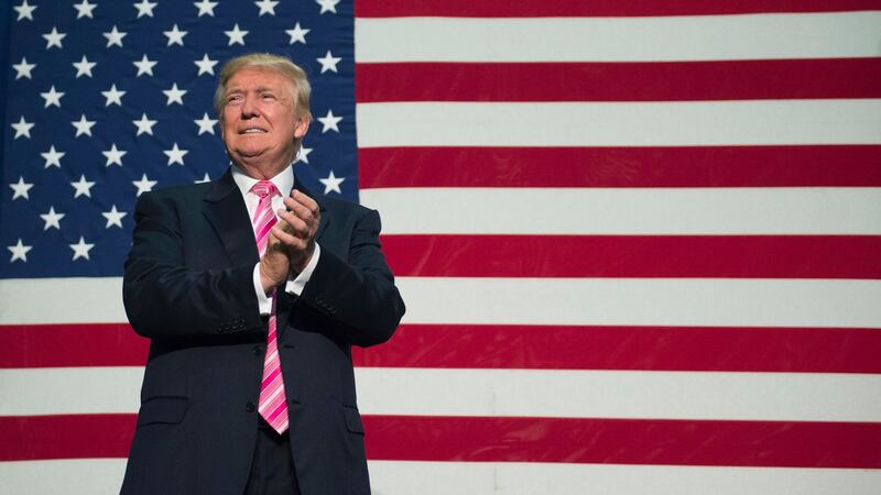 Donald Trump was elected 45th president of the United States on November 8th, 2016. Photograph: Molly Riley/AFP/Getty Images