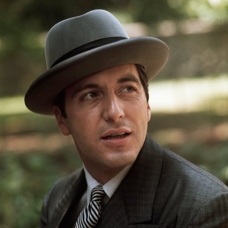 Pacino in the role of Michael Corleone in The Godfather