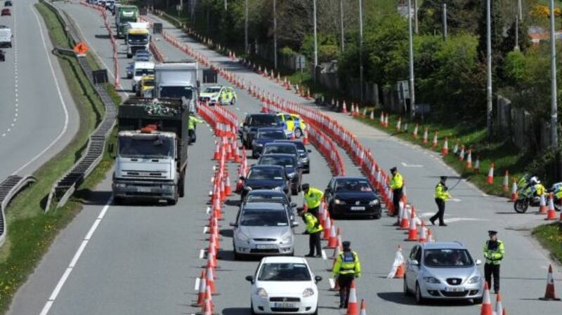 Taoiseach Micheál Martin has confirmed that the Covid-19 oversight committee of senior officials is looking at the possibility of fines as part of stronger enforcement of Level 3 restrictions for motorists who breach county boundaries.   File photograph: Dara Mac Dónaill