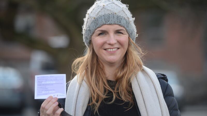 Dr Caitriona Kerr, of Inchicore Family Doctors,  as GPs and practice nurses receive their second dose of the Covid-19 Moderna Vaccine at St Mary’s Hospital in the Phoenix Park, Dublin.  Photograph: Dara Mac Dónaill