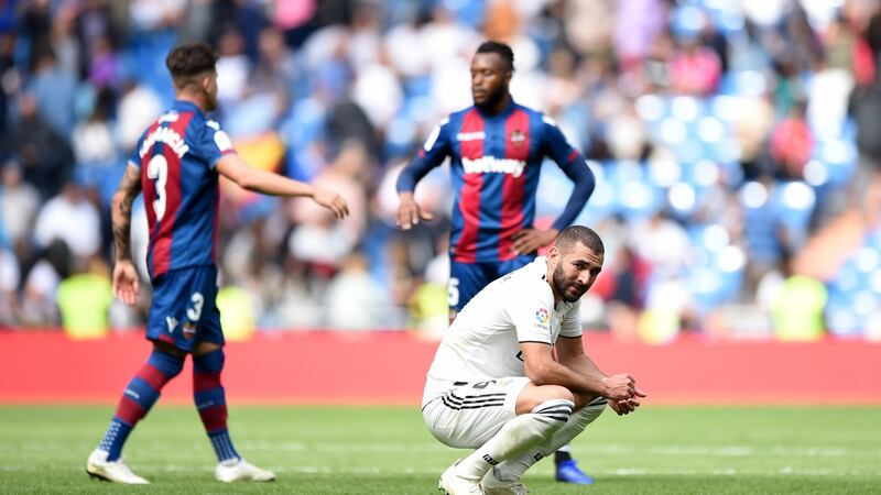 Karim Benzema after the loss to Levante. Photo: Denis Doyle/Getty Images