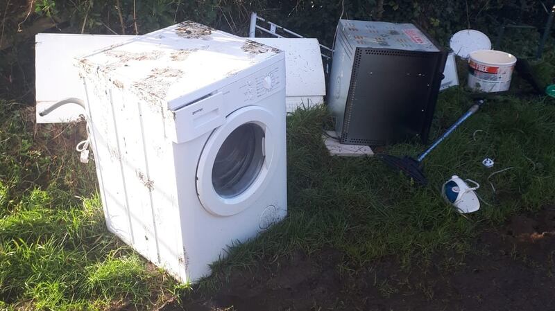 Rubbish dumped in Co Meath: Photograph:  Alan Nolan, Meath County Council