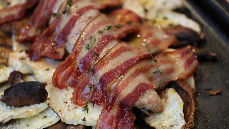 A pork steak  roast for two. Photograph: Nick Bradshaw/The Irish Times