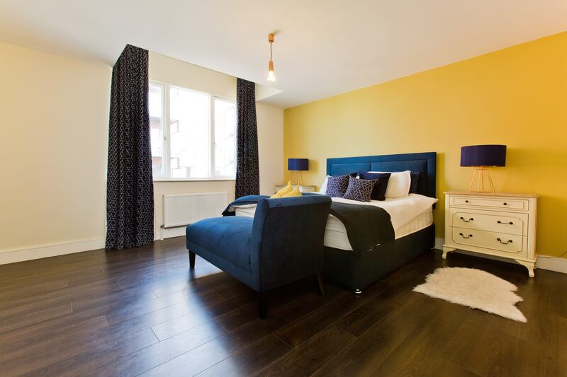 The property has four bedrooms