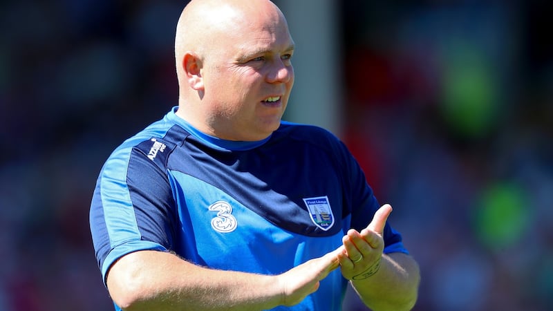 Derek McGrath: three months without a competitive game, his Waterford team were as flat as a pancake as they were outhurled by a vibrant Cork at Thurles. Photograph: Oisin Keniry/Inpho