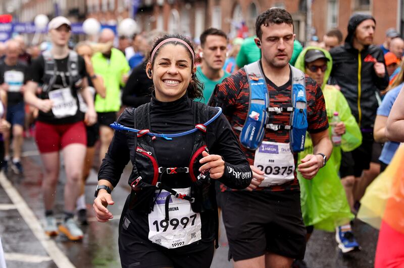 Competitors at the start of the Dublin Marathon. Photograph: Ben Brady/Inpho
