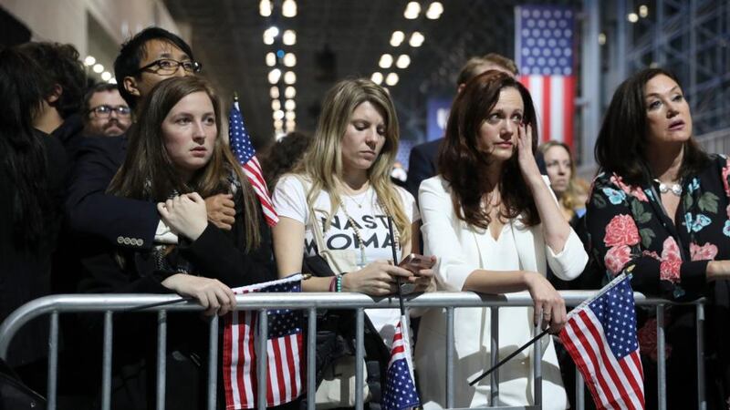 End of the road: Hillary Clinton supporters watch the election results in New York on November 8th, 2016. Photograph: Todd Heisler/New York Times