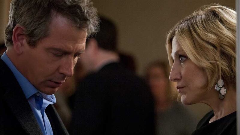 Edie Falco and Ben Mendelsohn in The Land of Steady Habits