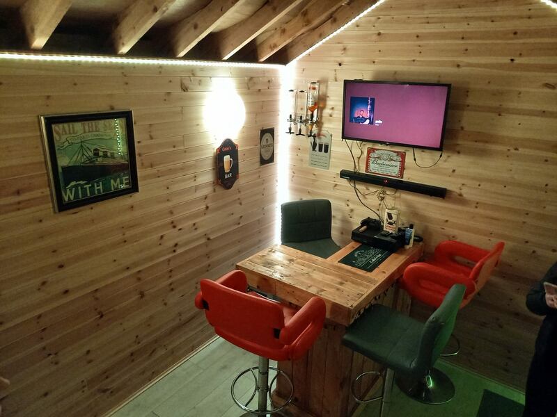 At the suggestion of his daughter, Emily, Colin Nolan and his brother Alan transformed an old clubhouse in the garden of his Cork home into a home bar