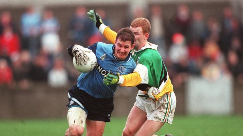 Playing days: Jim Gavin against Offaly in 1997. Photograph: James Meehan/Inpho