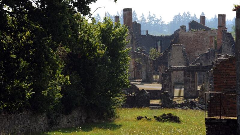 The  phantom village of Oradour-sur-Glane, central France, where 642 citizens, including 500 women and children, were killed  on June 10th, 1944. Photograph: Thierry Zoccolan/AFP