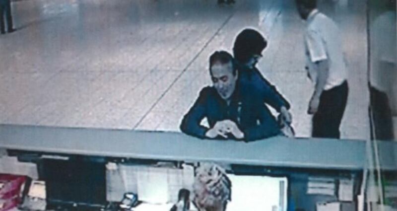 A cctv image provided by gardaí of Mr Eiji Takagi and Ms Ushio Azaki