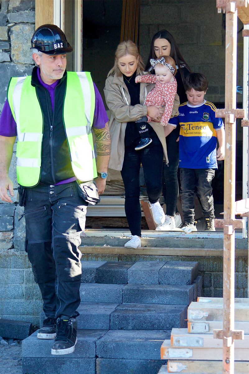 Sinead and her family on DIY SOS
