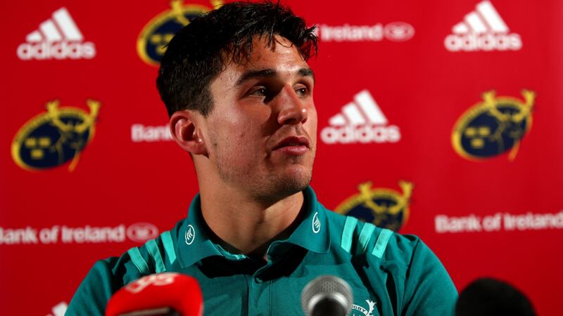 Joey Carbery is expected to feature against Leinster for Munster. Photograph: James Crombie/Inpho