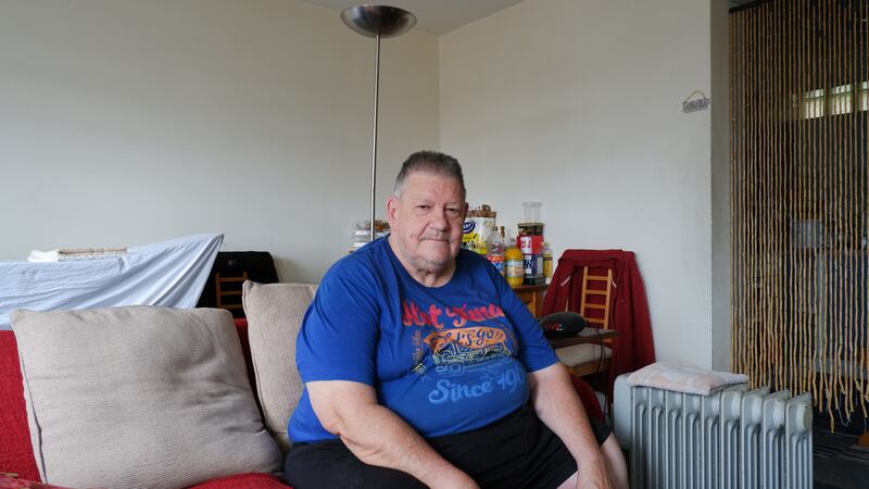 Tony Walsh in his flat in Killarney Court. Photograph: Jade Wilson