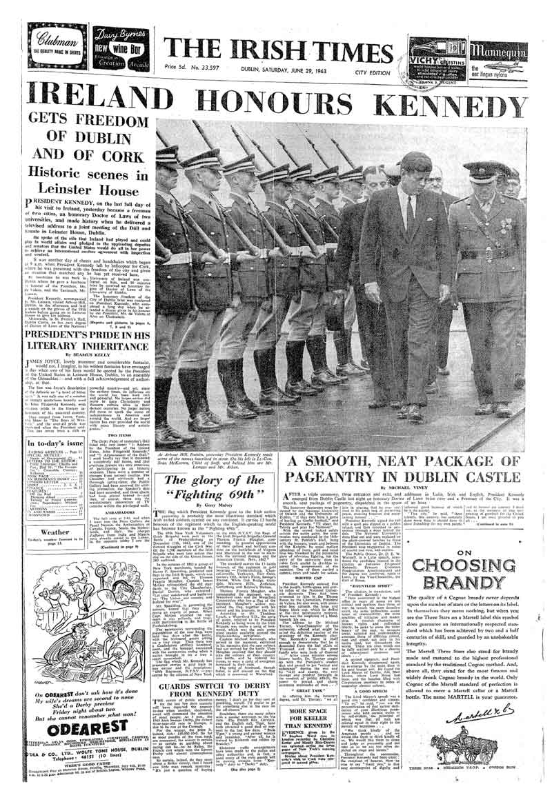 June 29, 1963 - JFK Visits Ireland