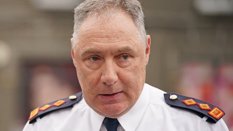 Garda superintendent Aidan Glacken speaking to the media outside Sligo Garda station following the deaths of two men in Sligo. Photograph: Niall Carson/PA