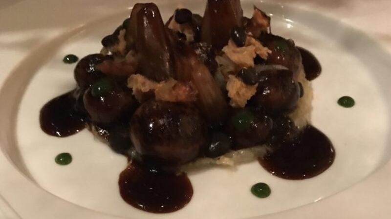 Jay Rayner’s photograph of the gratinated onion dish, taken on an iPhone