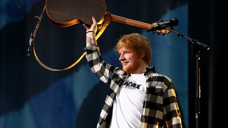 Ed Sheeran: Spotify’s lucky charm Photograph: Getty