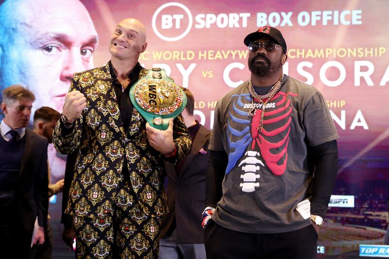 Tyson Fury has already beaten Derek Chisora twice, convincingly. Photograph: Warren Little/Getty Images