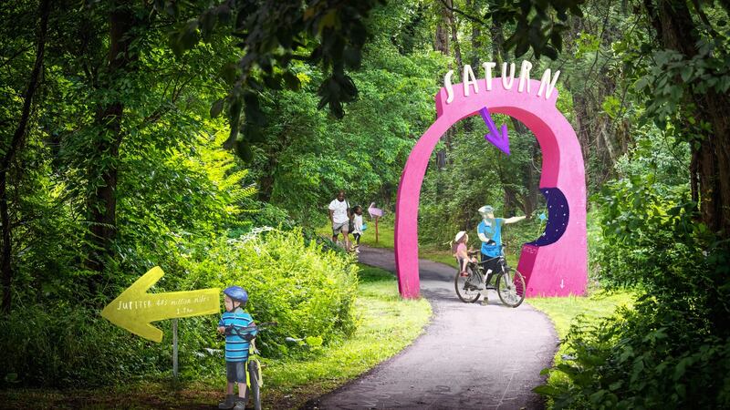 Cycling through the solar system.