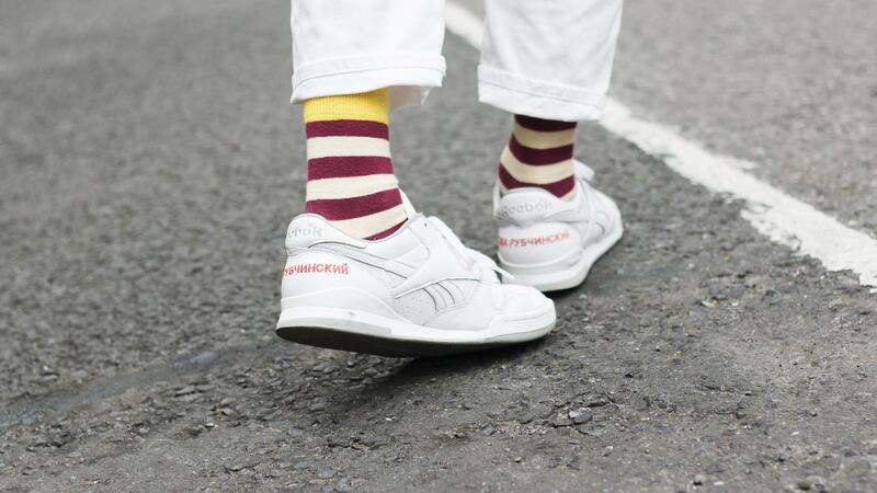 Jamie Mann: “My runners are Gosha Rubchinskiy, I was lucky enough to get my hands on a pair in Copenhagen – they’re a new street-wear brand at the forefront of the Russian fashion industry”
