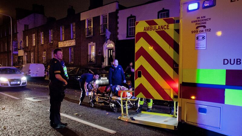 The scene of an accident at Sean MacDermott Street. Photograph: Tom Honan