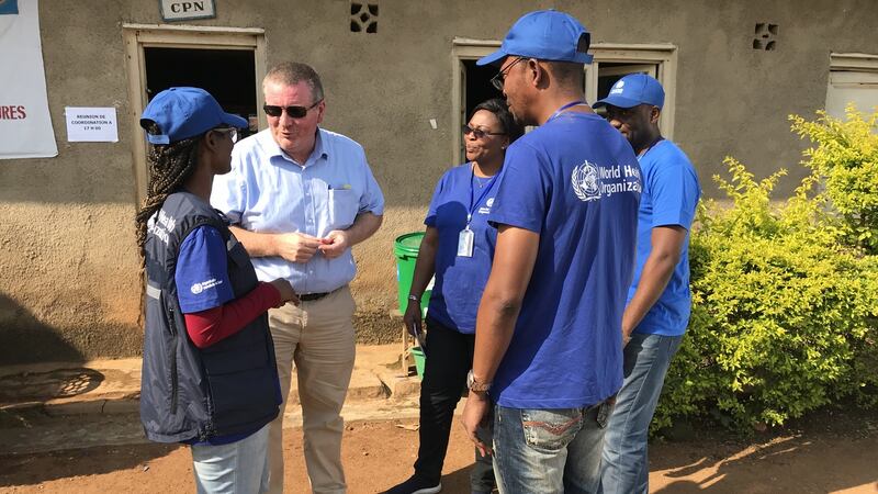 Dr Mike Ryan and is team in North Kivu, Democratic Republic of Congo